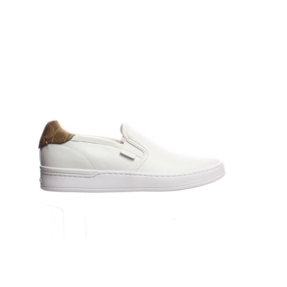 Coach Womens Walker White Casual Flats Size 9 Medium (B, M)